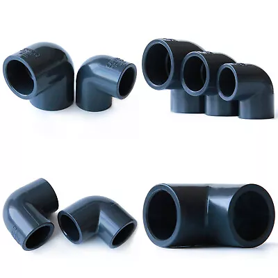 £1.50 • Buy PVC Elbow Pressure Pipe Fittings 20mm-110mm Aquarium Fish Tank Pond Solvent Weld