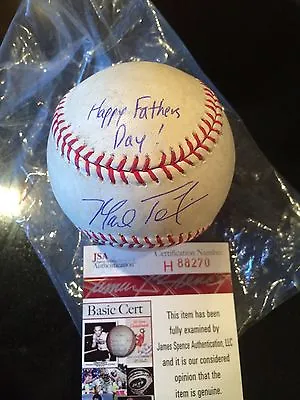 Mark Teixeira Single Signed Happy Father's Day! Steiner/ Jsa/ Mlb Holograms- 1/1 • $1250