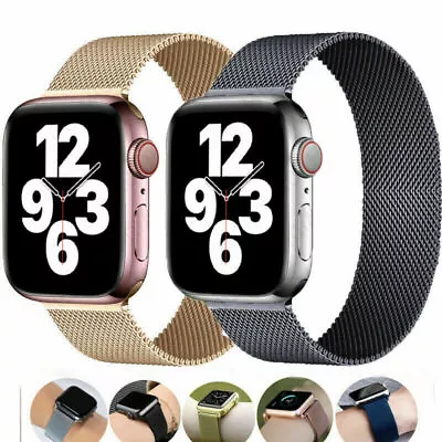 Magnetic Metal Loop Watch Band Wrist Strap For Apple Watch Series 9 8 7 41/45mm • $7.99