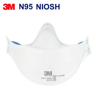 3M Aura 9205+ N95 NIOSH Face Mask Protective Disposable Respirator 1 Pc • $7.95