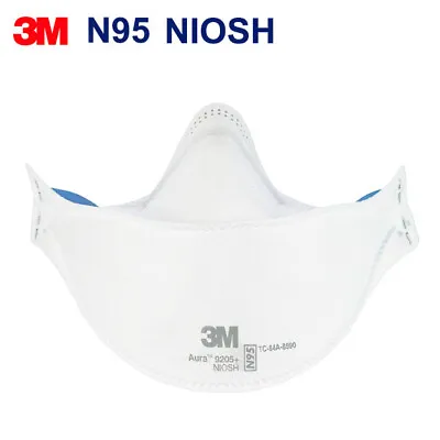 3M Aura 9205+ N95 NIOSH Face Mask Protective Disposable Respirator 5 Pcs • $9.95