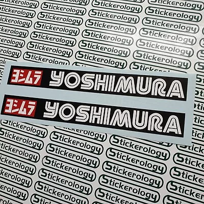 2 X Yoshimura Stickers Red Black White Style • £3.50