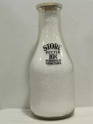 TRPQ Milk Bottle Store Bottle Dairy Missoula MT MISSOULA COUNTY Montana 10 Cents • $19.99