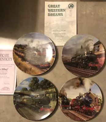 Davenport Great Western Dreams 4 Train Plates By Barry Freeman • £8.99