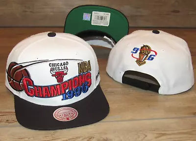 Mitchell & Ness Chicago Bulls 1996 NBA Champions Snapback Hat Cap Size Men's • $38.24
