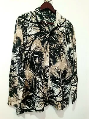 Marimekko Mika Piirainen Long Sleeve Cotton Button Down Shirt Sz 46/18 Euc  • $120