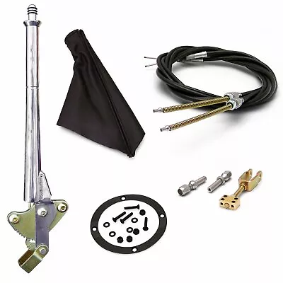 16 Trans Mnt Emergency Hand Brake  Black Boot Black Ring And Cable Kit • $355.95