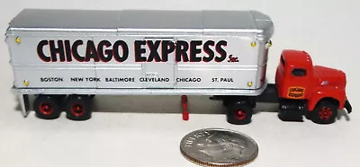 Classic Metal Works Mini Metals Die Cast N Scale 1950s Type Semi Box Chicago Exp • $7.50