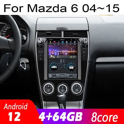 10.4  Touchscreen Radio Android GPS Navigation CarPlay For Mazda 6 2004~2015 • $874