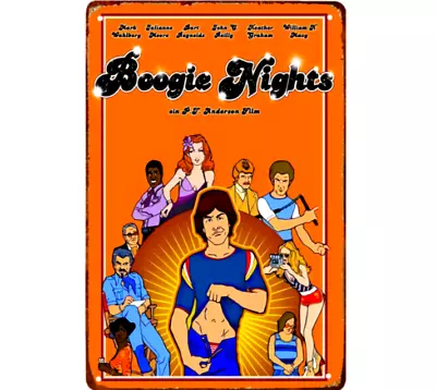 Boogie Nights Retro Movie Metal Sign Vintage Film Poster Tin Sign Decor 12x8 • $13.50