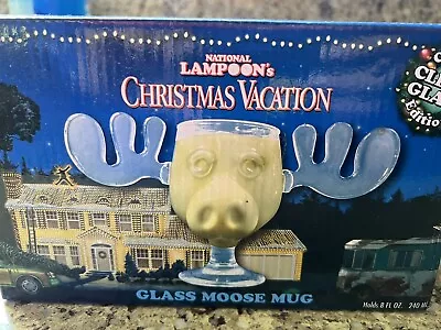 Official Licensed National Lampoon's Christmas Vacation Glass Moose Mug 8 Oz Cup • $24.99