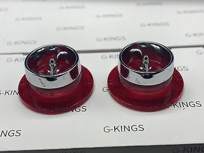 1963 Chevrolet Impala Rear Tail Lights Lamp Lens With Trim Set • $34.99