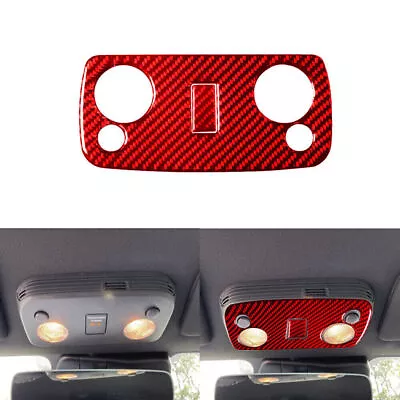 Red Carbon Fiber Reading Light Decorative Cover Trim For Ford Mustang 2005-2009 • $13.56