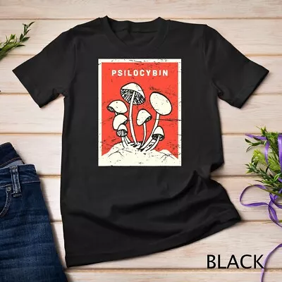 Silocybin T-Shirt - Retro Psychedelic Magic Mushrooms T-Shirt Unisex T-shirt • $16.99