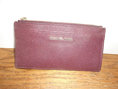 Michael Kors 7 X 4 Burgundy Coin Wallet W/Key Chain • $15