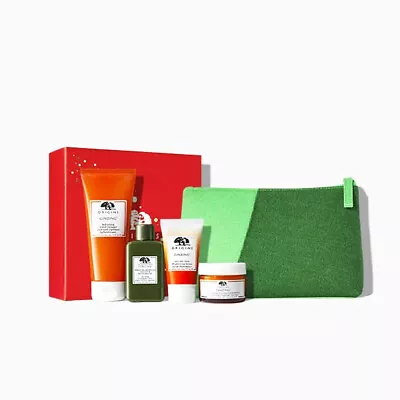 $26.95 • Buy Origins Gift Of Glow GinZing & Mega Mushroom Hydrating 5 Pieces Glow Set