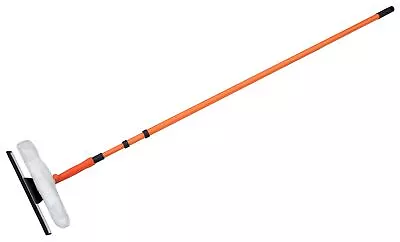£11.49 • Buy 180� Extendable Pole Telescopic Hose Wash Brush Window Squeegee Cleaner Cleaning