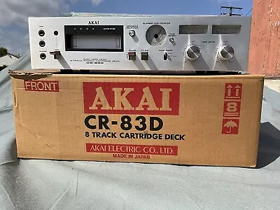 AKAI CR-83D 8 Track Player W/ Papers & Box New Belts Works Great! • £385.51