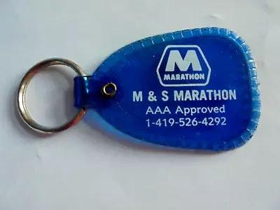 Vintage M&S Marathon Gas Station (Mansfield Ohio) Advertising Keychain • $6.99