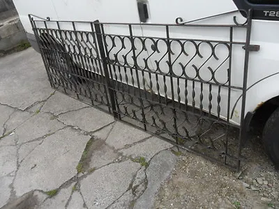£70 • Buy Pair Of Old Wrought Iron Entrance Driveway Gates 2 Scroll Top Garden Gates Used