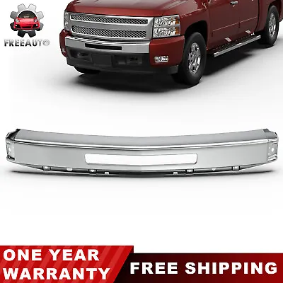 New Front Chrome Bumper Face Bar FIT 07-13 Chevy Silverado 1500 07-10 2500 3500 • $74.79