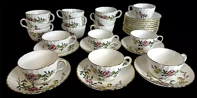 Set Of Minton Dainty Sprays China (16)Cups (15 Saucers) Tea/Coffee Service • $95