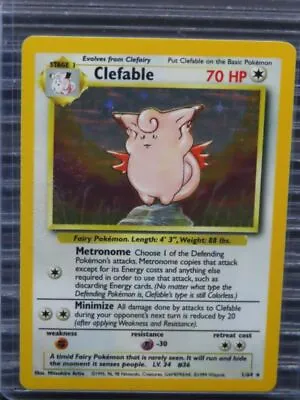 $0.99 • Buy 1999 Pokemon Clefable Holo Rare #1/64 (A) M870