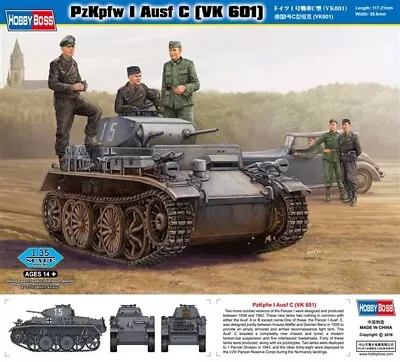 Hobby Boss 82431 - PzKpfw I Aushf C VK 601 Germany - 1:35 Scale Kit • $34.99