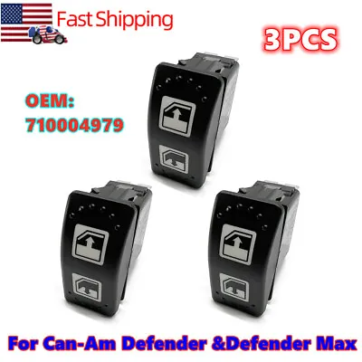 3pcs LH Power Window Switch Set For Can-Am Defender Max HD8/10 Left Hand US • $15.49