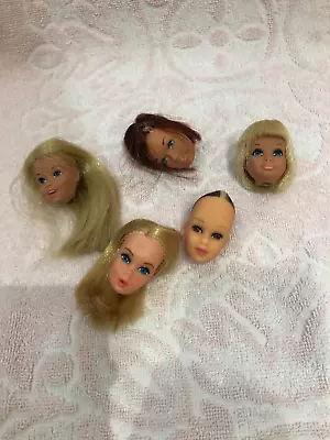 Barbie HEAD TLC LOT VTG 70s Francie Skipper Malibu SOLD AS IS READ L@@K! • $10.50