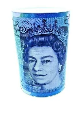 £5 £10 £20 £50 Pound Note Design Kids Money Box Tin Saving Cash Large And EXL • £5.29