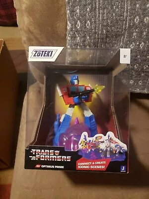 Jazwares Zoteki Transformers Optimus Prime Figure Statue Iconic Scenes NEW • $10