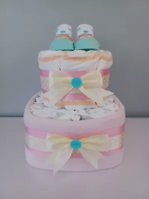 Nappy Cake New Baby Gift Baby Shower Christening Maternity Leave • £15