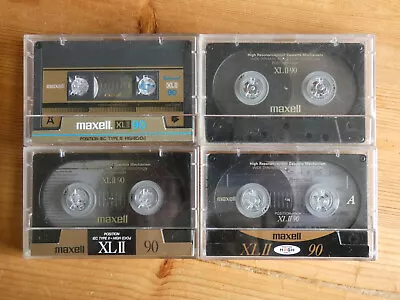 Maxell XLII 90 IEC II/Type II High Position Chrome Audio Cassette Tapes Used • £3