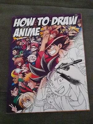 How To Draw Anime Manga Japanese Cartoons Drawing Art Book Chibi Naruto Dragon • £10