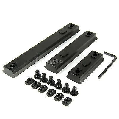 M-Lok Aluminum Rail 5 9 13 Slot Picatinny Weaver For MLOK - 3 PACK • $13.99