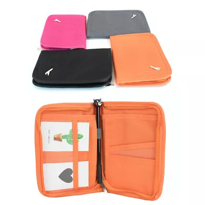 Family Travel Wallet Passport Holder RFID Blocking Document Organizer Bag Case • $6.87