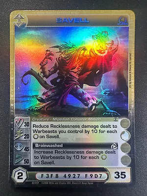 Chaotic Savell 53/222 BTD 1st Edition Super Rare NM • $39.99