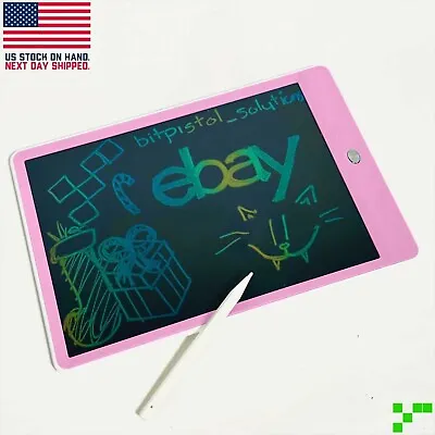 Reusable LCD Writing Tablet Kids Digital Drawing Board Electronic Note Pad Gift • $7.43