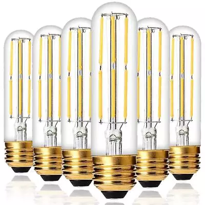 Dimmable T10 LED Bulbs Warm White 2700K6W LED Tubular Edison Bulbs 60 Watt E... • $36.40