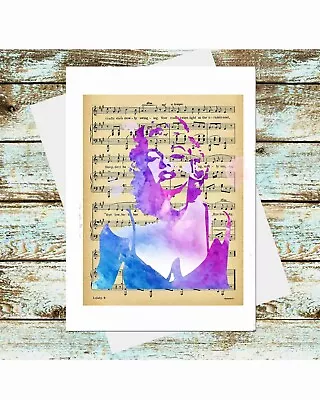 Set Of 6 Travel Poster Greeting Cards Marilyn Monroe Sheet Music Art • $4.95