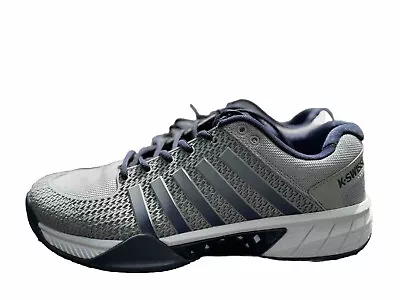 Men's K-Swiss Express Light Pickleball Shoe - Wide Width 07291-082-W Grey Navy • $39.93