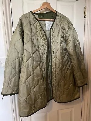 £64 • Buy US-ARMY FISHTAIL M65 PARKA Liner Genuine Military Quilted Small