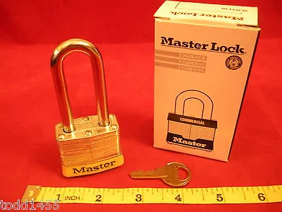 Master Lock 3LHYLW Safety Padlock 2  Clearance Keyed Different Steel Yellow 3LH • $14.22