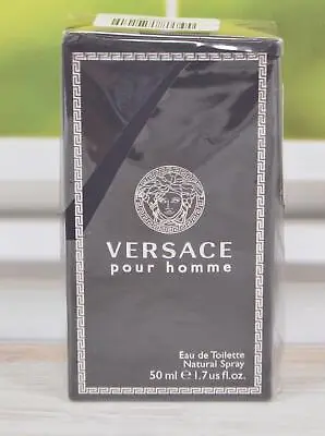 NEW Versace Pour Homme Eau De Toilette Natural Spray 1.7 Ounces SEALED BOX • $37.80