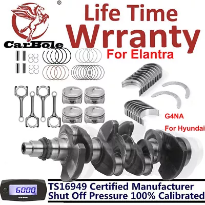 G4NC 2.0L Engine Overhaul Rebuild Kit Crankshaft Connecting Rods For Hyundai Kia • $119.25