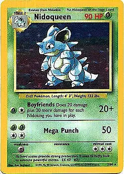 Pokemon Jungle Holofoil Card - Nidoqueen 7/64 • $14.50