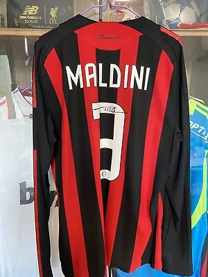 08/09 AC Milan Home Match Issued Player Paolo Maldini Formotion Signed Shirt • $500