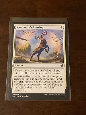 Magic The Gathering Theros Beyond Death Karametra's Blessing • $1.25