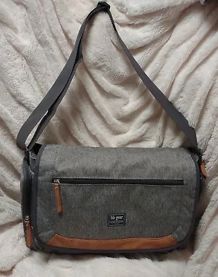 Diaper Bag BB GEAR Grey W/ Pad Unisex Clean Light Use Dad Bag • $22